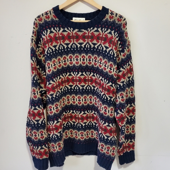Eddie Bauer Other - Vintage 90's Eddie Bauer colorful sweater L tall